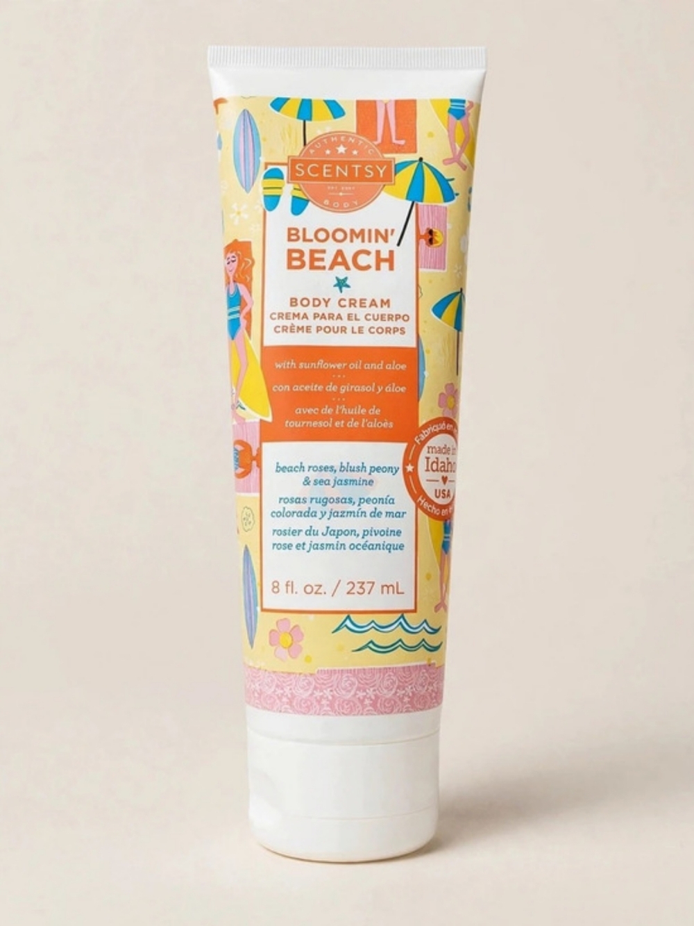 🏖️ Scentsy Body Cream | Bloomin' Beach | 8 oz | New & Sealed